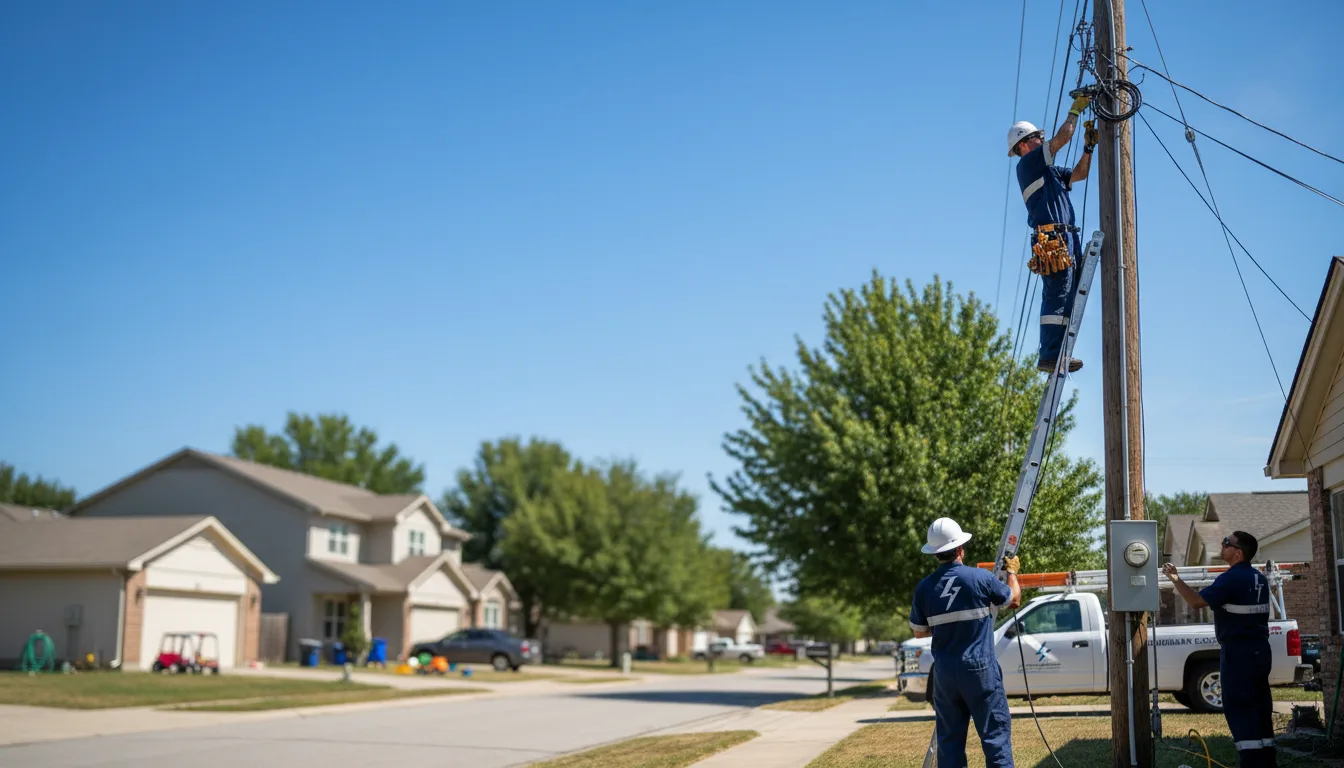 Residential electrician providing installation services in Water Valley, TX